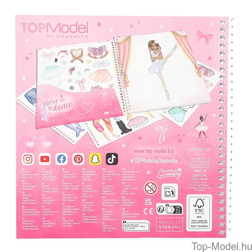 Kép 4/4 - TOPModel Dress Me Up Matricás Tervező, BALETT