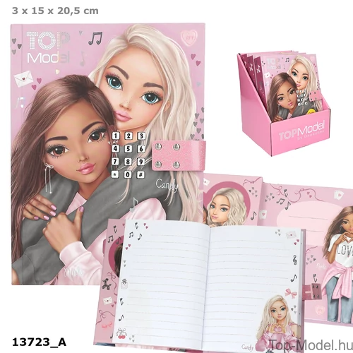 Kép 1/5 - TOPModel Számkódos Titkos Napló Zenével MY BFF