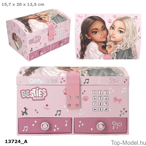 Kép 1/8 - TOPModel Számkódos Titkos Ékszerdoboz MY BFF