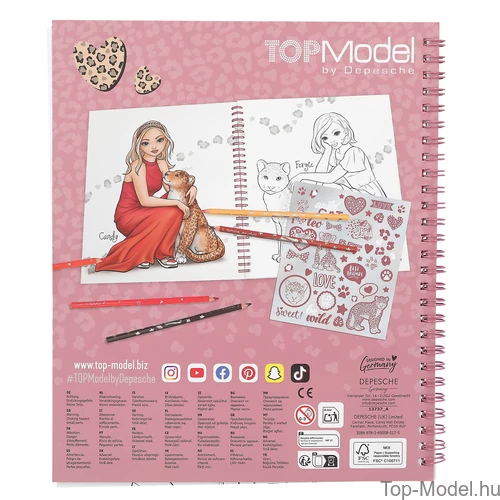 Kép 3/4 - TOPModel Színezőkönyv LEOHEART