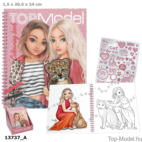 Kép 1/4 - TOPModel Színezőkönyv LEOHEART