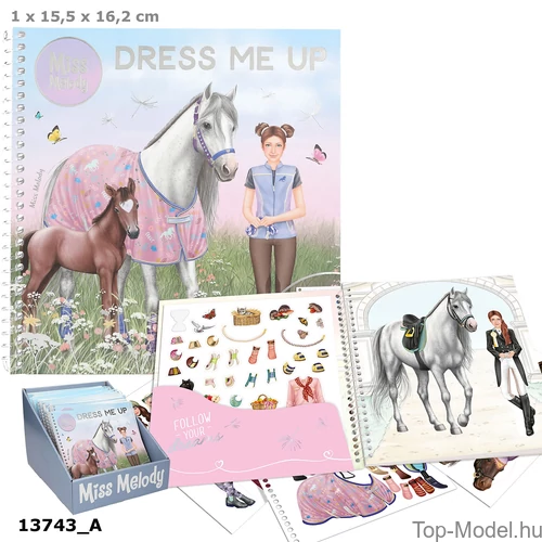Kép 1/4 - Miss Melody Dress Me Up Matricás Tervező Kék