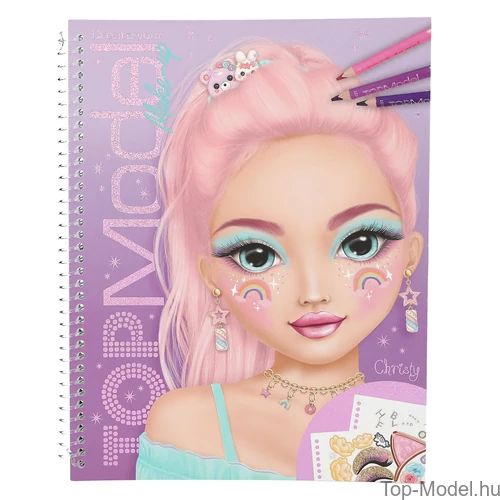 Kép 2/4 - TOPModel Sminktervező Könyv, Lila