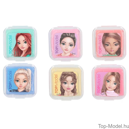 Kép 3/4 - TOPModel Gyúrható Radír Csillámmal, Világos Rózsaszín Janet