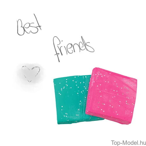 Kép 4/4 - TOPModel Gyúrható Radír Csillámmal, Világos Rózsaszín Janet