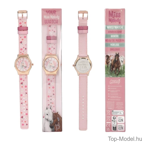 Kép 1/3 - Miss Melody Karóra, Rózsaszín