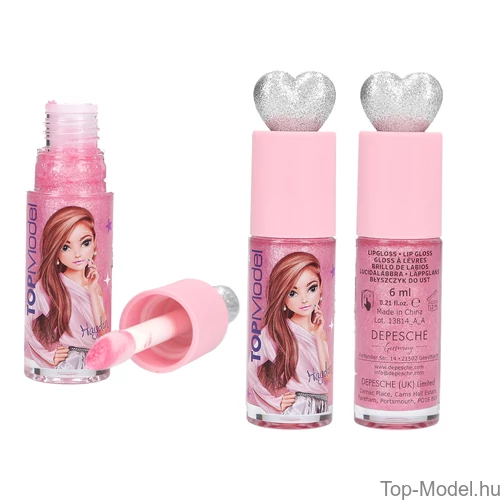 Kép 3/5 - TOPModel Csillámos Szájfény, Sötét rózsaszín kupakkal BEAUTY and ME 