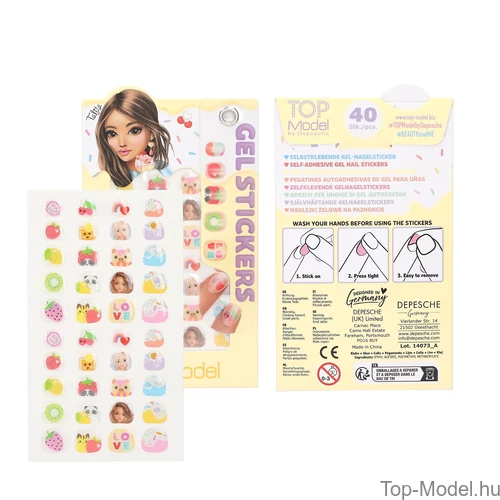 Kép 5/6 - TOPModel Körömmatrica, Világosrózsaszín CANDY GLAM