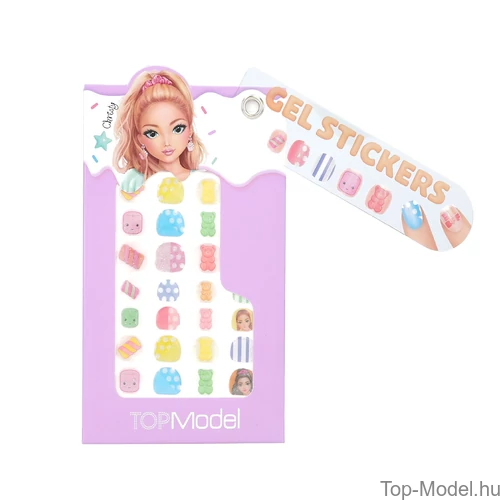 Kép 6/6 - TOPModel Körömmatrica, Világosrózsaszín CANDY GLAM