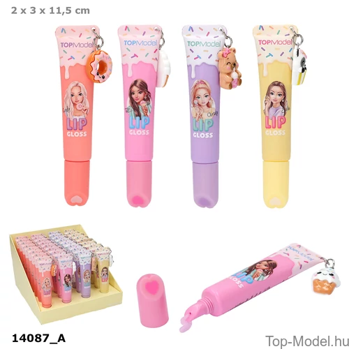 Kép 1/4 - TOPModel Szájfény Medállal, Sárga CANDY GLAM