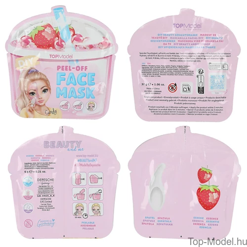 Kép 2/4 - TOPModel Arcmaszk, Sárga CANDY GLAM