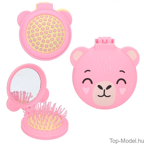 Kép 4/4 - TOPModel Hajkefe Tükörrel, Lila CANDY GLAM