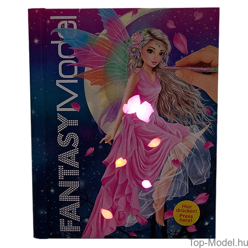 Kép 2/3 - TOPModel Fantasy zenélő, világító ruhatervező könyv