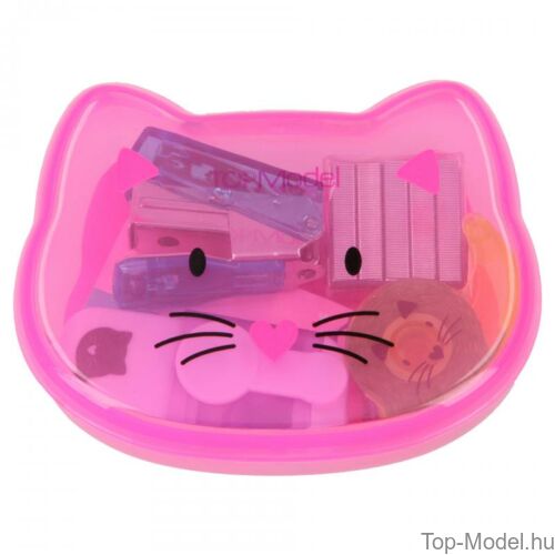 Kép 4/9 - TOPModel mini írószer doboz CAT, sötét rózsaszín