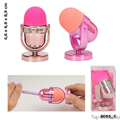 Kép 1/5 - TOPModel mikrofon alakú hegyező, rózsaszín