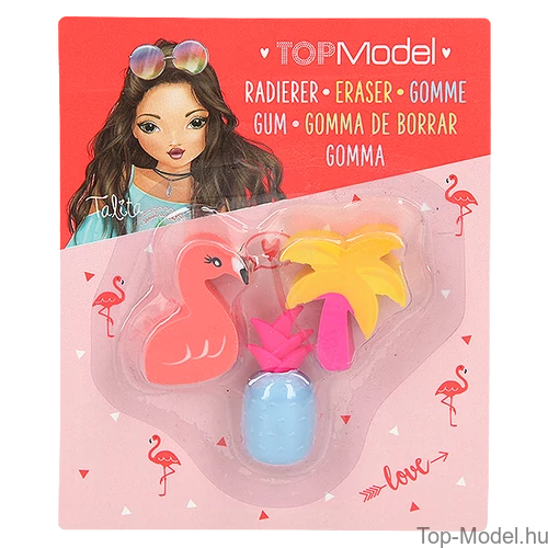 Kép 2/4 - TOPModel Radírszett TROPIKUS, narancs
