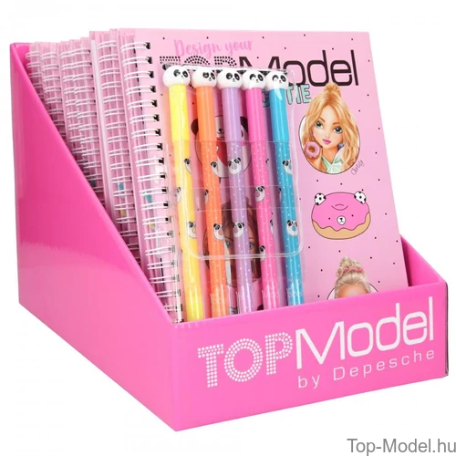 Kép 7/7 - TOPModel kifestőkönyv filctollakkal CANDY CAKE