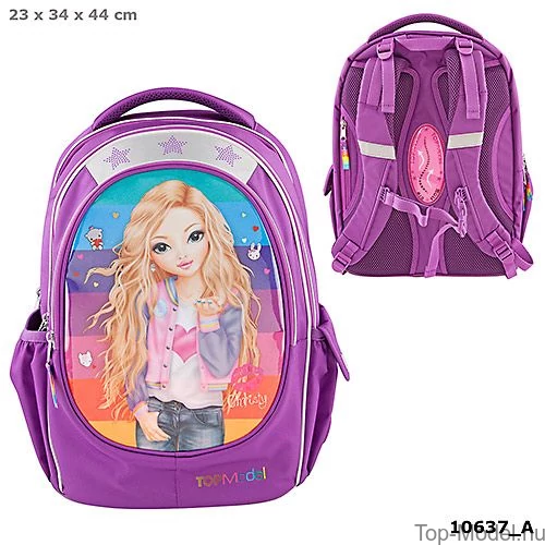 Kép 1/3 - TOPModel ergonomikus iskolatáska Friends Purple