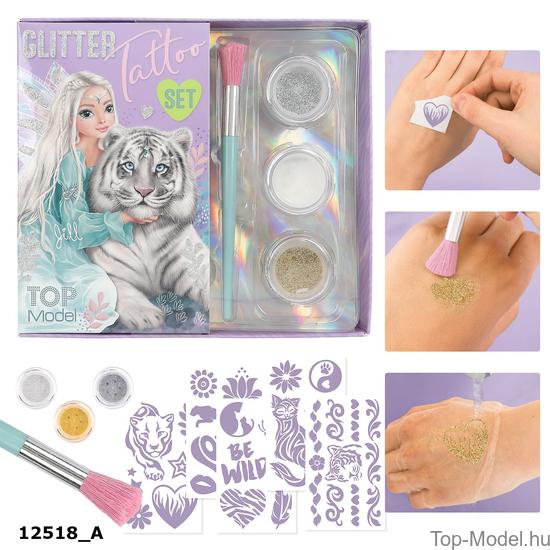 TOPModel Csillámtetováló Készlet, FANTASY TIGER