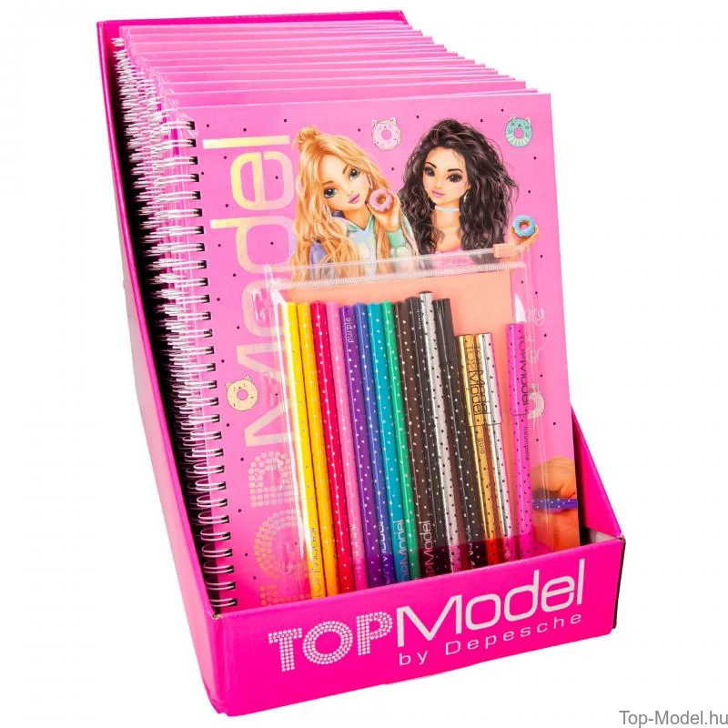 TOPModel kifestőkönyv tollal