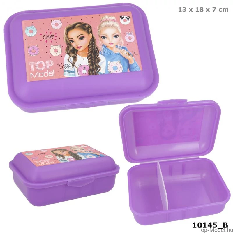 TopModel uzsonnás doboz lila CANDY CAKE
