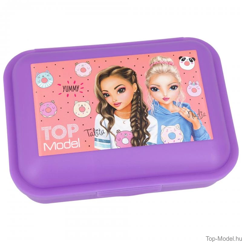 TopModel uzsonnás doboz lila CANDY CAKE