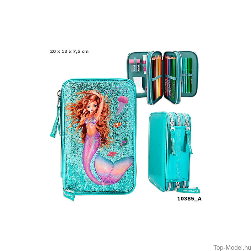 Fantasy Model 3 emeletes Töltött Tolltartó MERMAID
