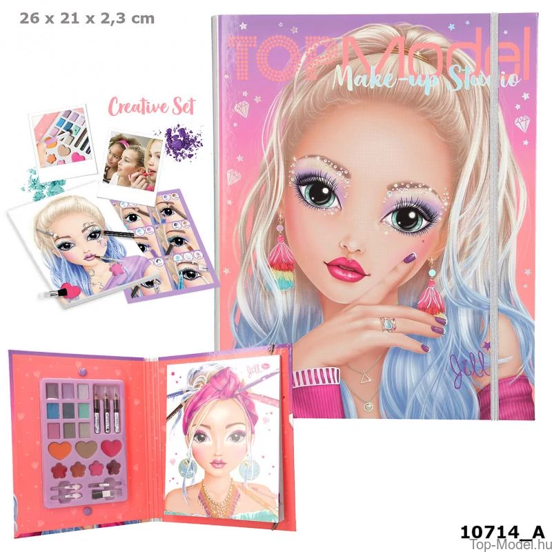 TOPModel kreatív arc- és sminktervező sminkkészlettel