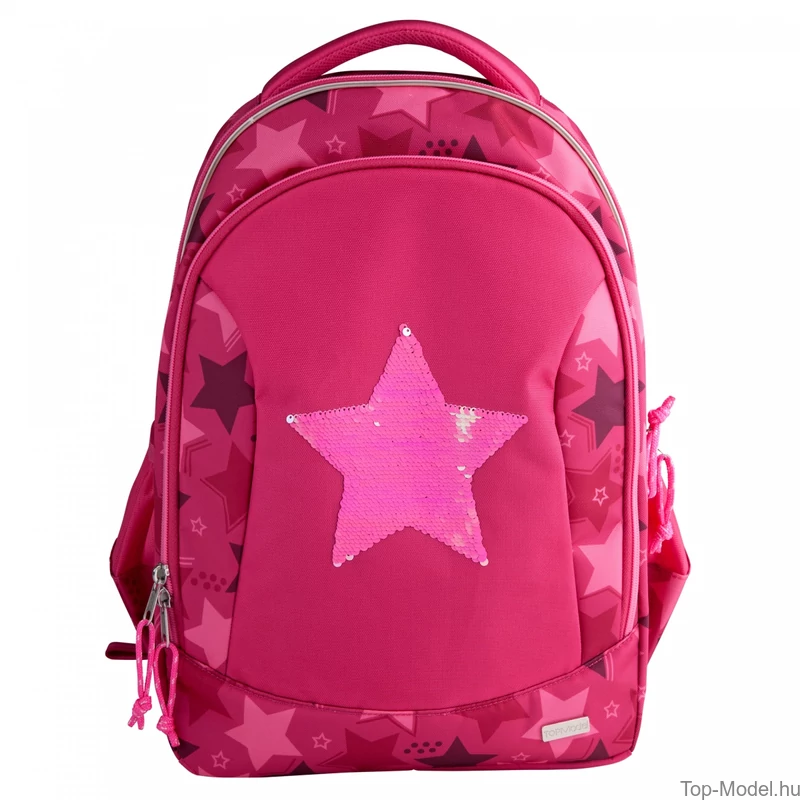 TOPModel iskolatáska pink star