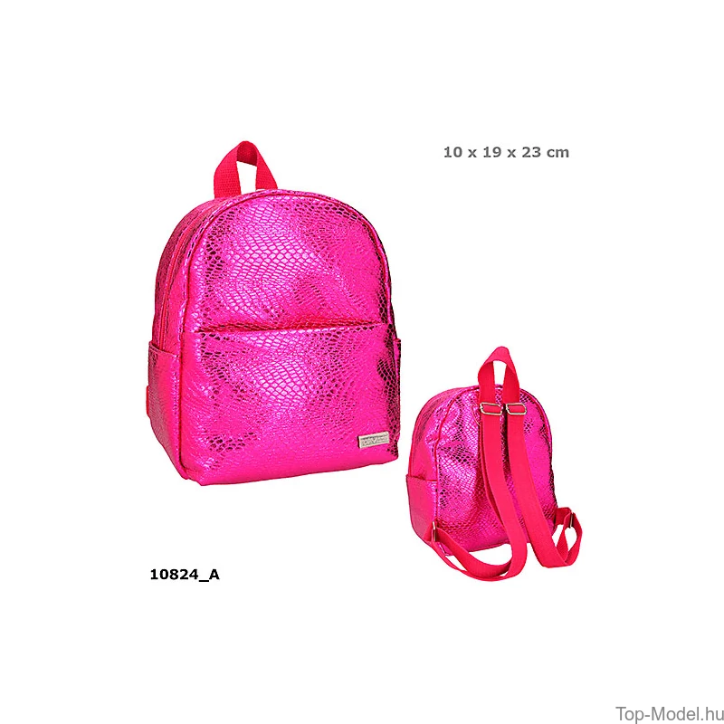 TOPModel mini hátizsák kígyóbőr mintás pink