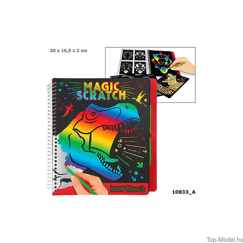 Dino World Mágikus Kaparós Könyv