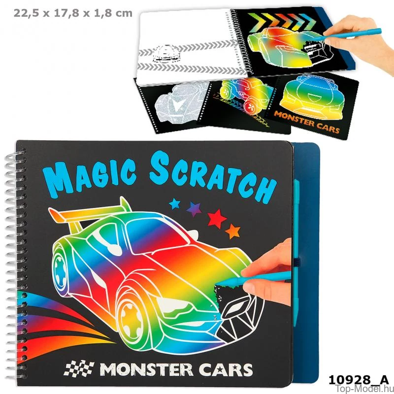 Monster Cars mágikus kaparós tervező