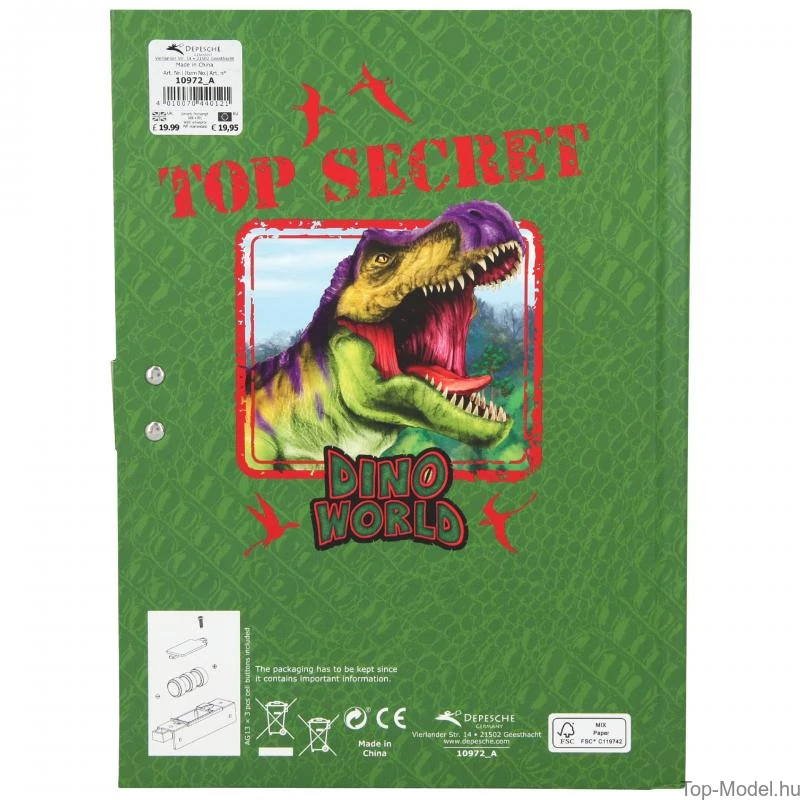 Dino World titkos napló hanggal