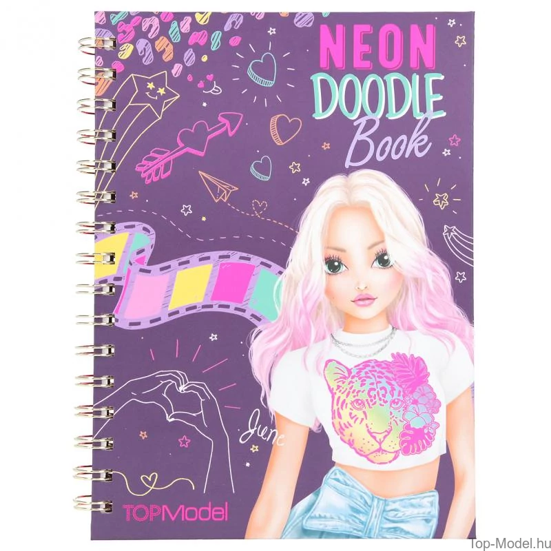 TOPModel Neon Doodle Könyv Zseléstollszettel