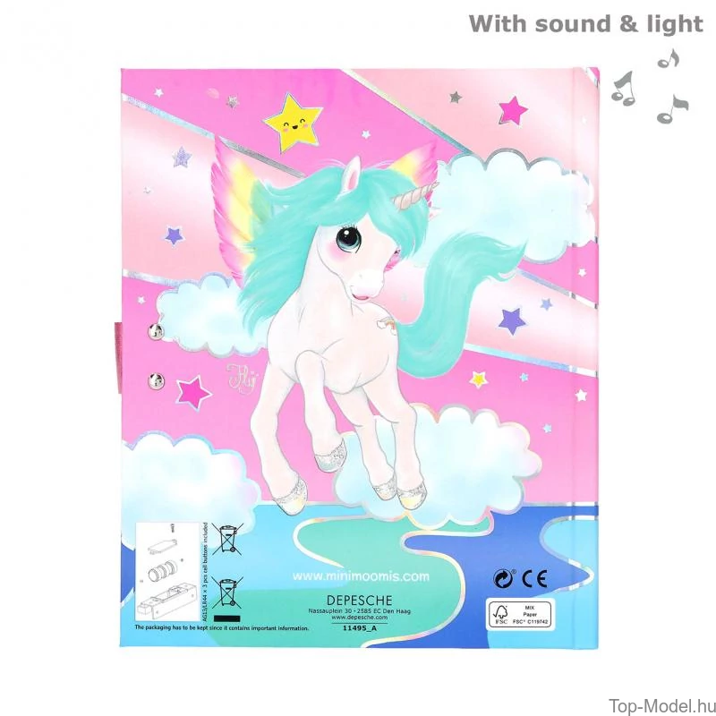 Ylvi & Minimoomis számkódos, zenélő napló