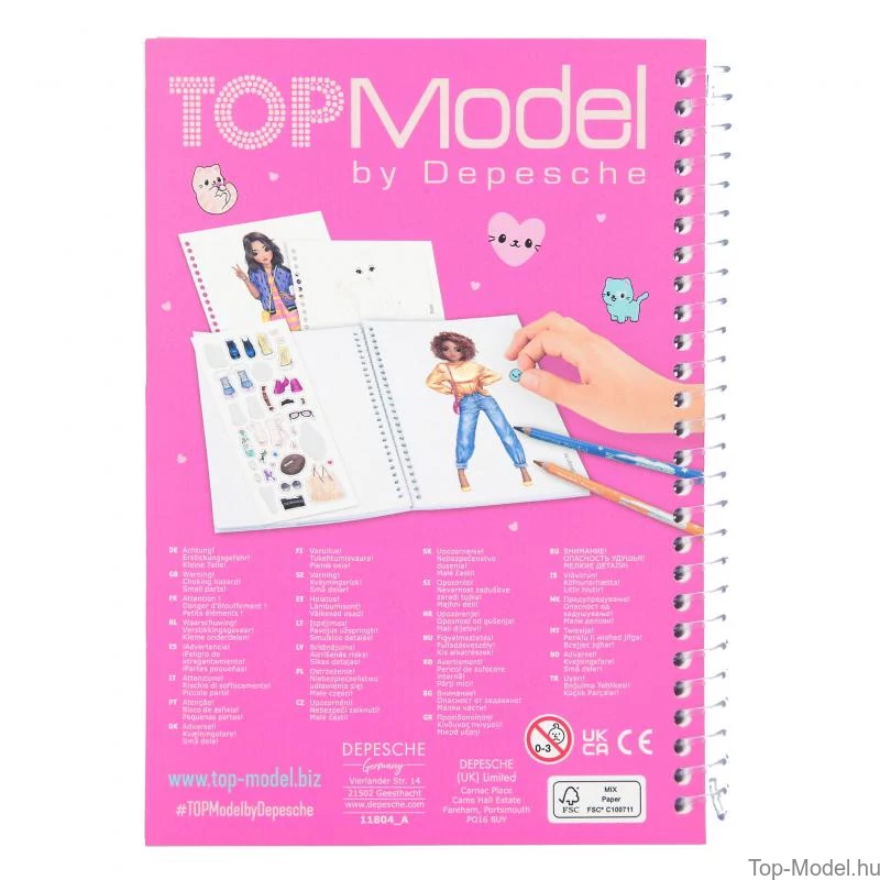TOPModel Zsebkifestő rózsaszíb