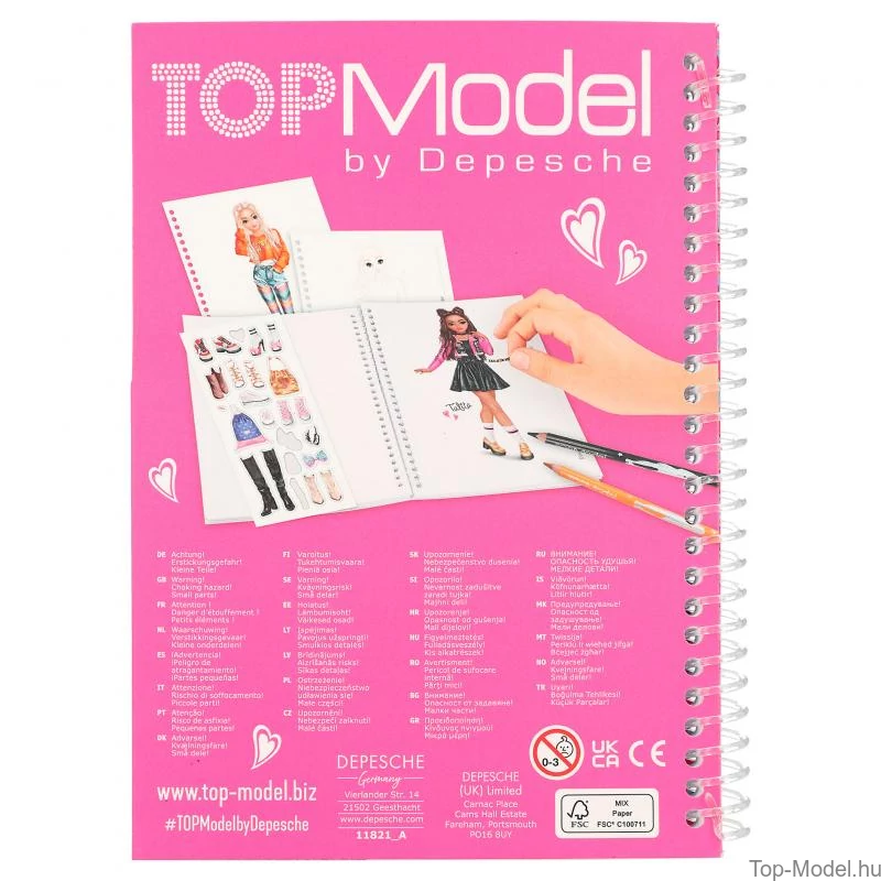 TOPModel Zsebkifestő rózsaszín