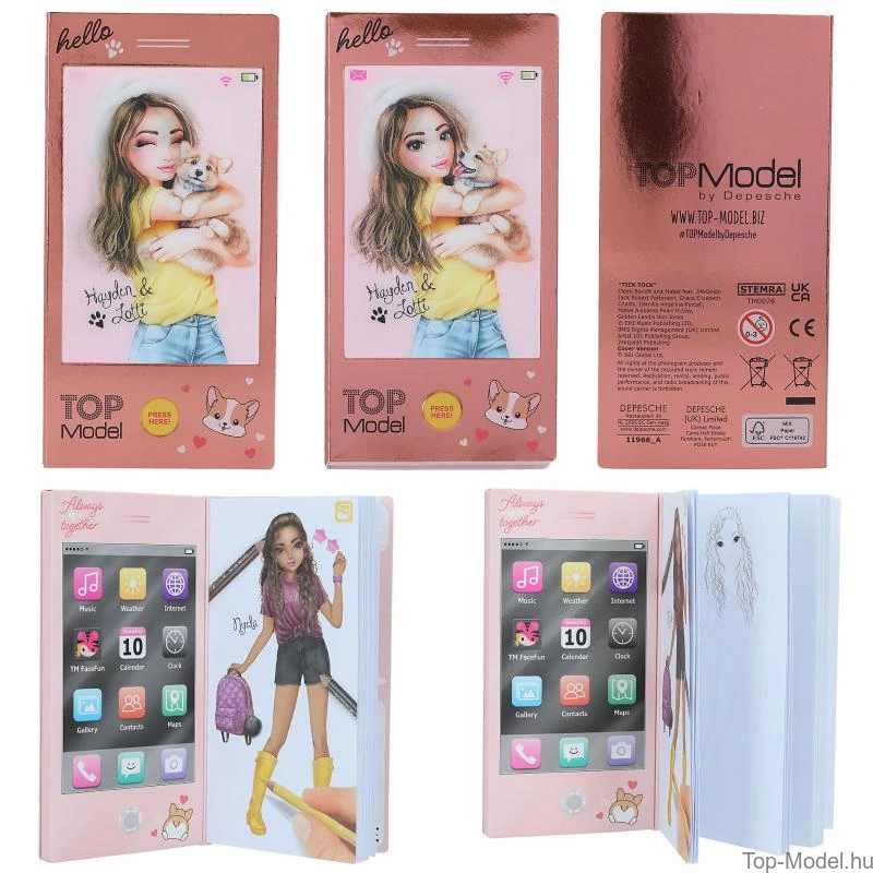 TOPModel Mini Ruhatervező Zenével, pink