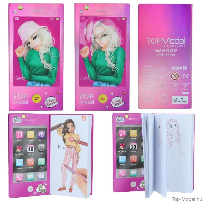 TOPModel Mini Ruhatervező Zenével, pink