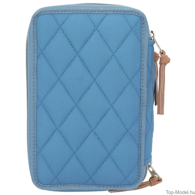 Miss Melody 3 Emeletes Töltött Tolltartó BLUE QUILT