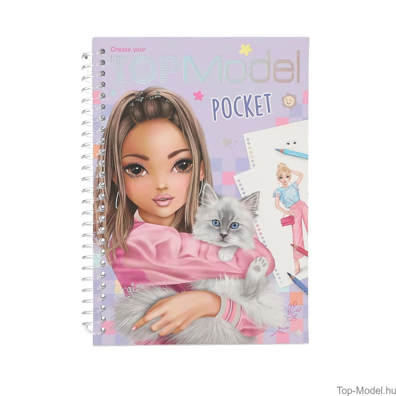 TOPModel Zsebkifestő Könyv Lila