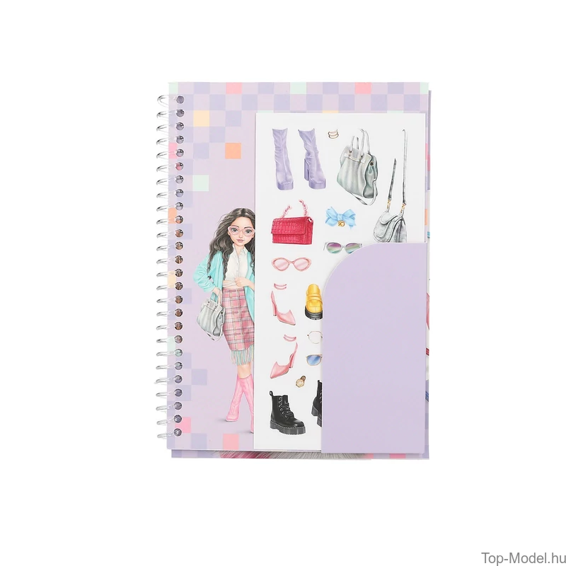 TOPModel Zsebkifestő Könyv Lila