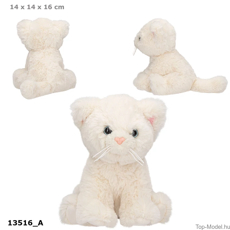 TOPModel Plüss Macska Fehér 16 cm