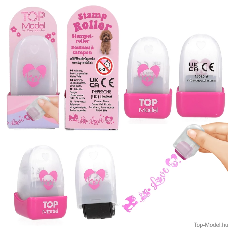 TOPModel Bélyegzőhenger, Kék Pohár