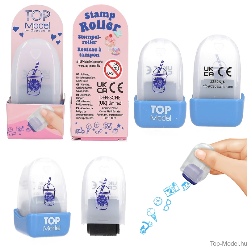 TOPModel Bélyegzőhenger, Kék Pohár