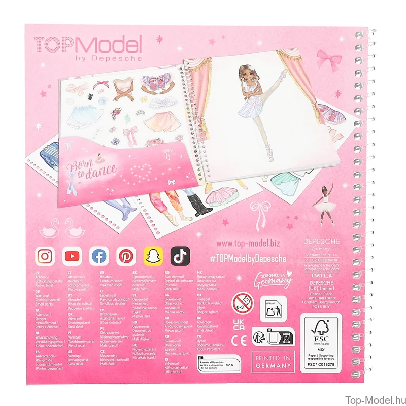 TOPModel Dress Me Up Matricás Tervező, BALETT