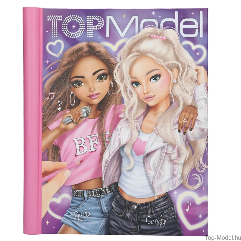 TOPModel Kifestőkönyv Leddel és Hanggal MY BFF