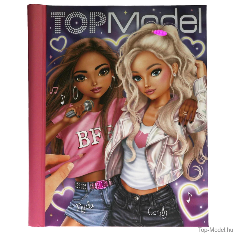 TOPModel Kifestőkönyv Leddel és Hanggal MY BFF