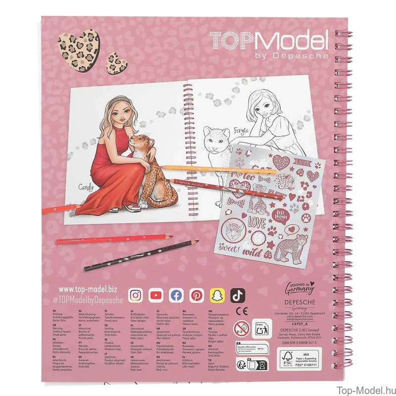 TOPModel Színezőkönyv LEOHEART