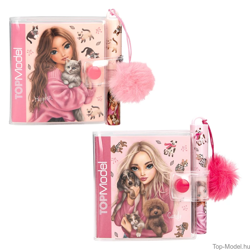 TOPModel Mini Notesz Golyóstollal, Barnahajú lány FUR EVER FRIENDS